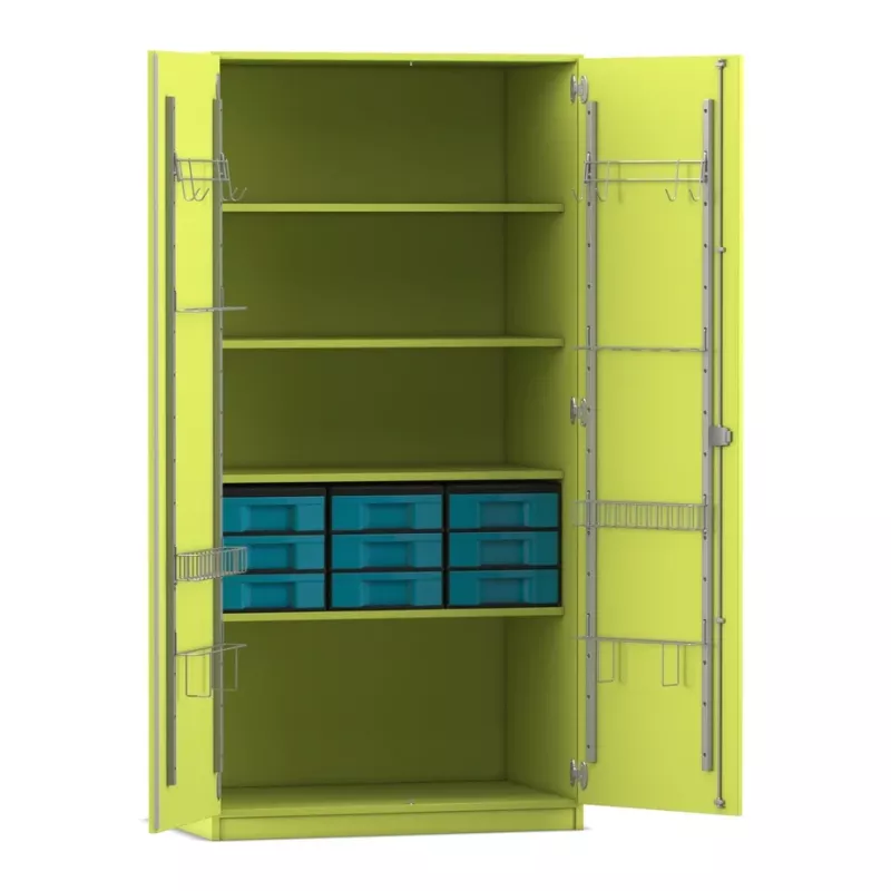 Schrank, Aufbewahrung, Schubkastenboxen, Werkstattschrank, Korpus mit Türen