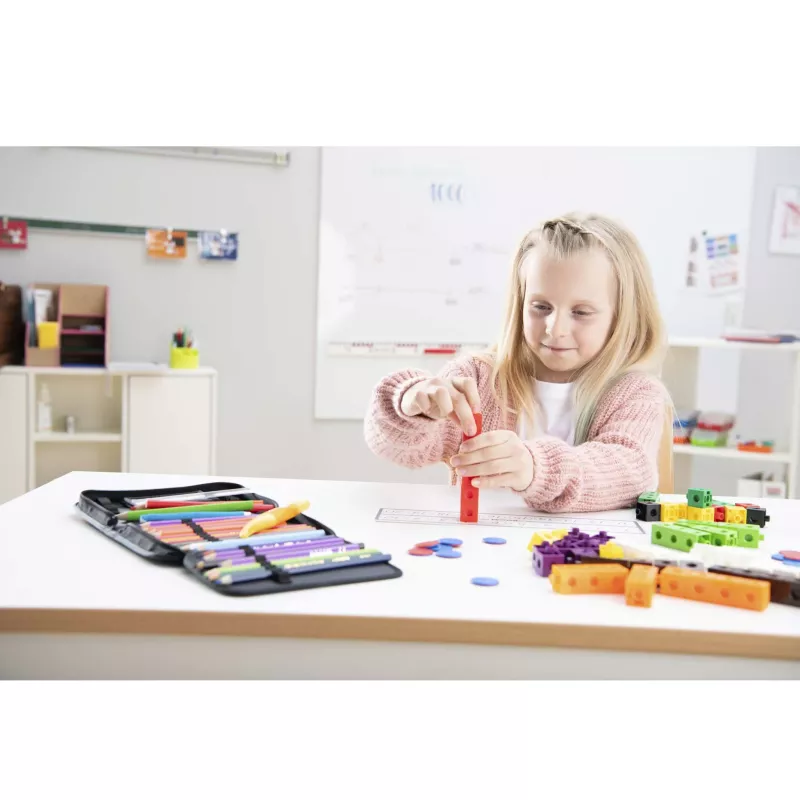 Kinderspielzeug, Bausteine, Schulmaterial, Kleines Rot-Block, Puzzleteile