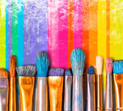 Pinsel, Malen, Kunstbedarf, Farben, Pinselset