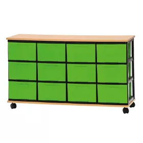 Materialschrank- 12 hohe Boxen