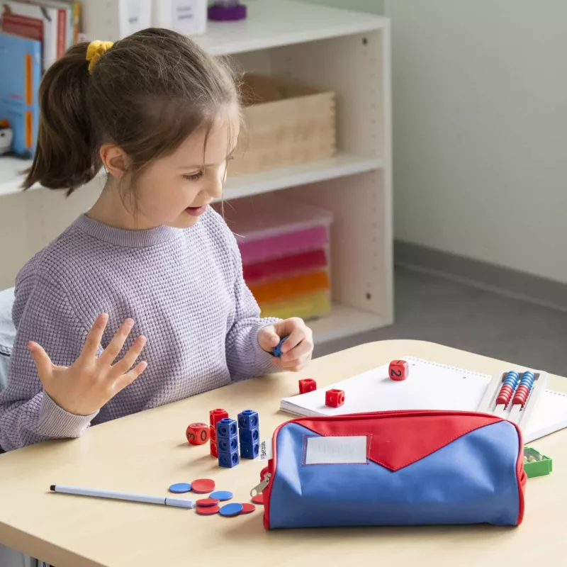 Kinder, Lernspielzeug, Würfel, Rechenmaterial, Schulungset