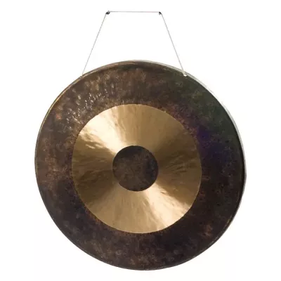 Gong, Glocke, Percussion, Bronzegold, hängender Gong