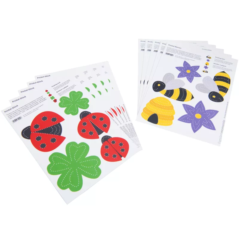 stickers, ladybug, Klee, Biene, Blume