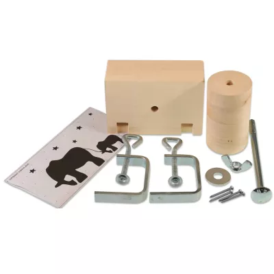 holzbox, holzblock, angelbau, schraubzubehör, holzbaukasten