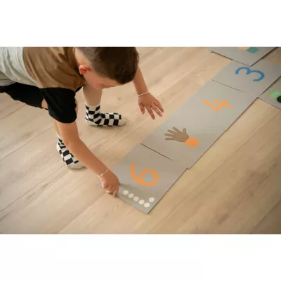 Kinder, Brett, Zahlen, Lernen, Spiel