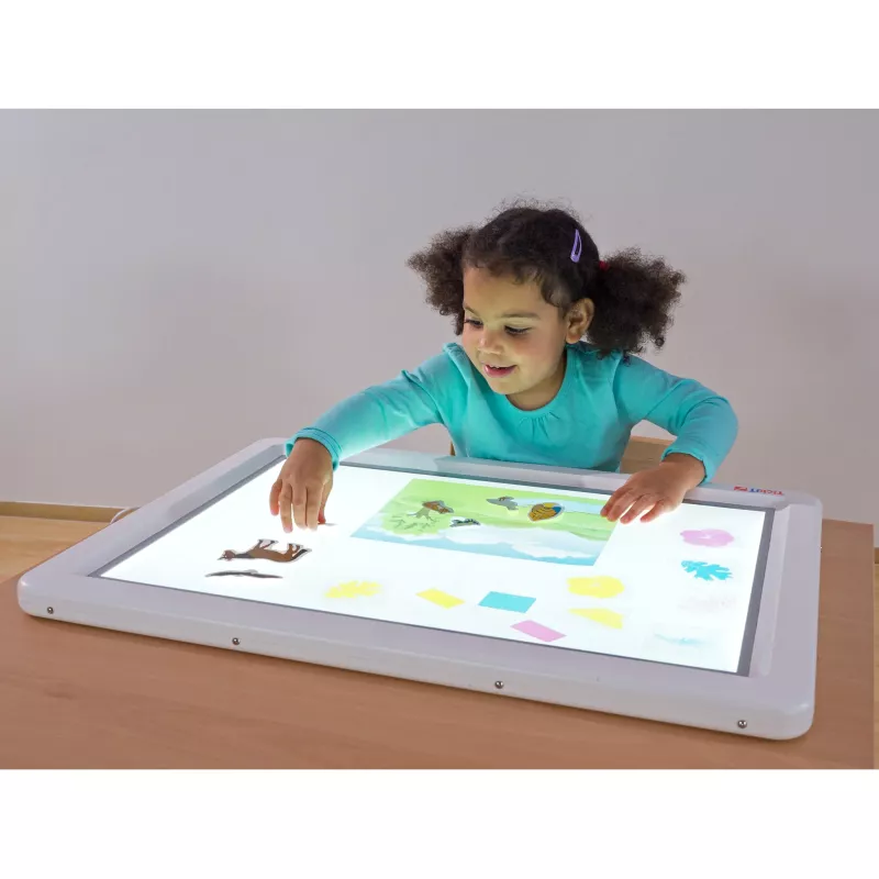 Lichttisch, Kinder-Table, Interaktiver Tisch, Bildungs-Spielzeug, Bunte Aufkleber