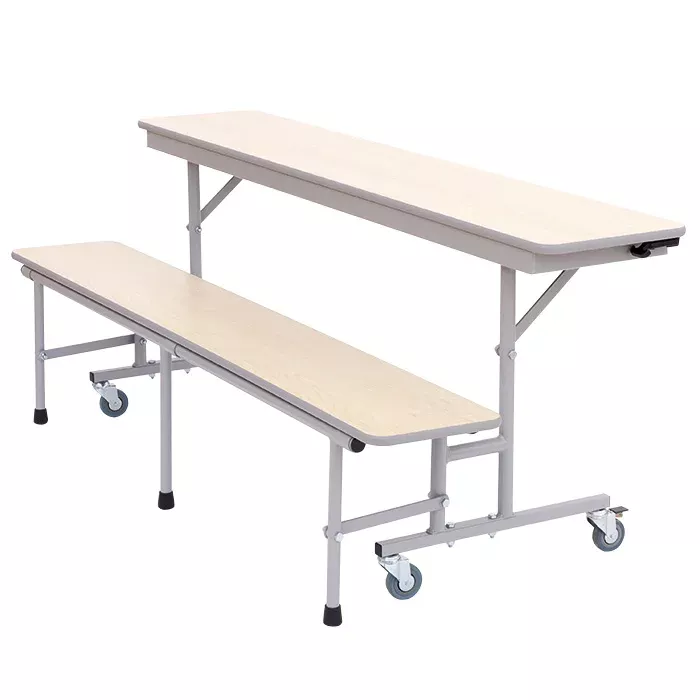 medizinischer-tisch, schulbank, klapptisch, rolle, holz-platte