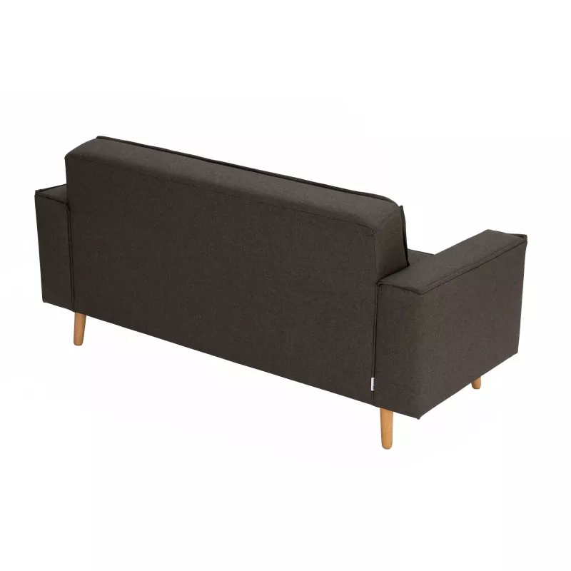Sofa, Garnitur, Stoff, Braun, Holzbeine