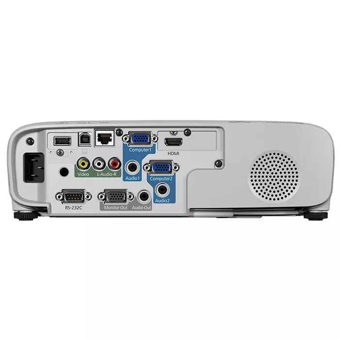 Beamer, VGA, HDMI, Audio Out, LAN