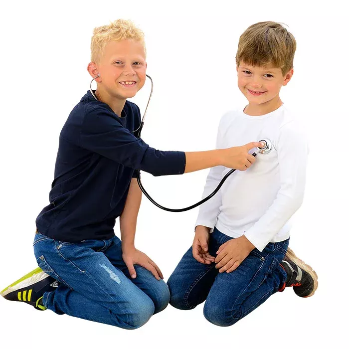 Kinder, Stethoskop, Medizinisch, Kleidung, Jeans