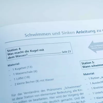 Schwimmen, Sinken, Anleitung, Material, Becher