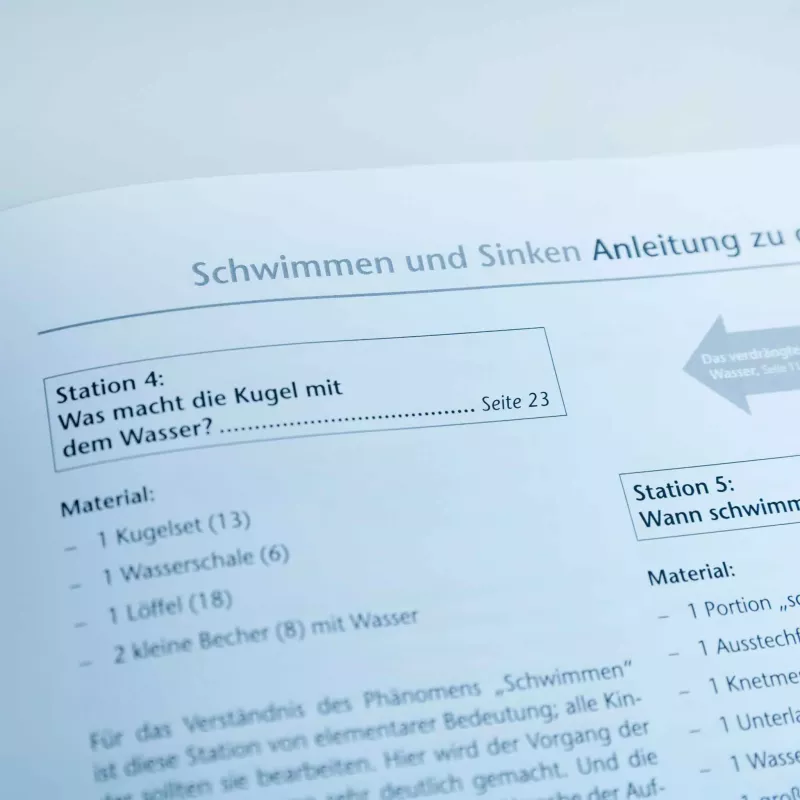 Schwimmen, Sinken, Anleitung, Material, Becher