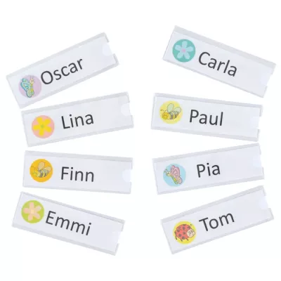Namensschild, Namensschildchen, Sticker, Personalisierte Namensetikett, Begrüßungskarte