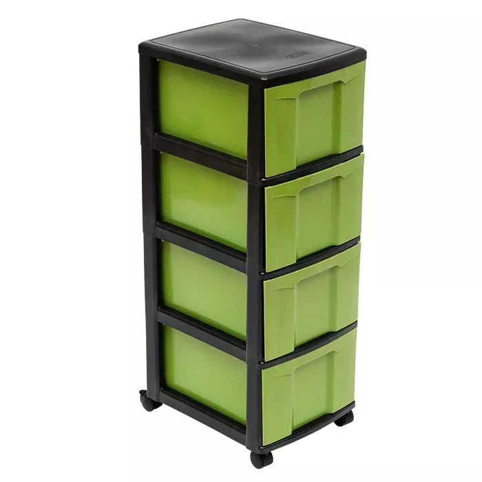 Aufbewahrungsboxen, Schubladenbox, rollender Schrank, Grün Abdeckung, Aufbewahrungssystem