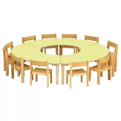 Set Baccus mit Segment-Tisch