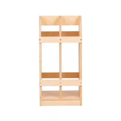 Holzregal, offenes Regal, Aufbewahrung, Konstruktionsholz, holzfarben