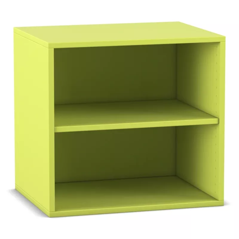 Schrank, Regal, offen, einfarbig, lime-grün