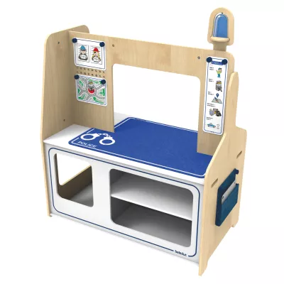 Kinderwerkbank, Spielbank, Holz, Blau, Arbeitsfläche