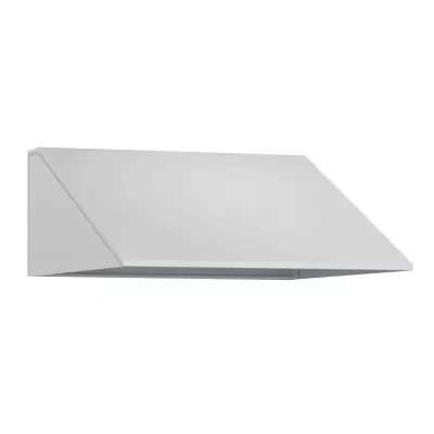 Wandhauben, Schräges Wandregal, Metallblech, Grau, Küchenreling