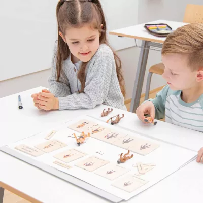 Lernspiel, Bildkarten, Spielfiguren, Kinder, Pädagogisches Spiel