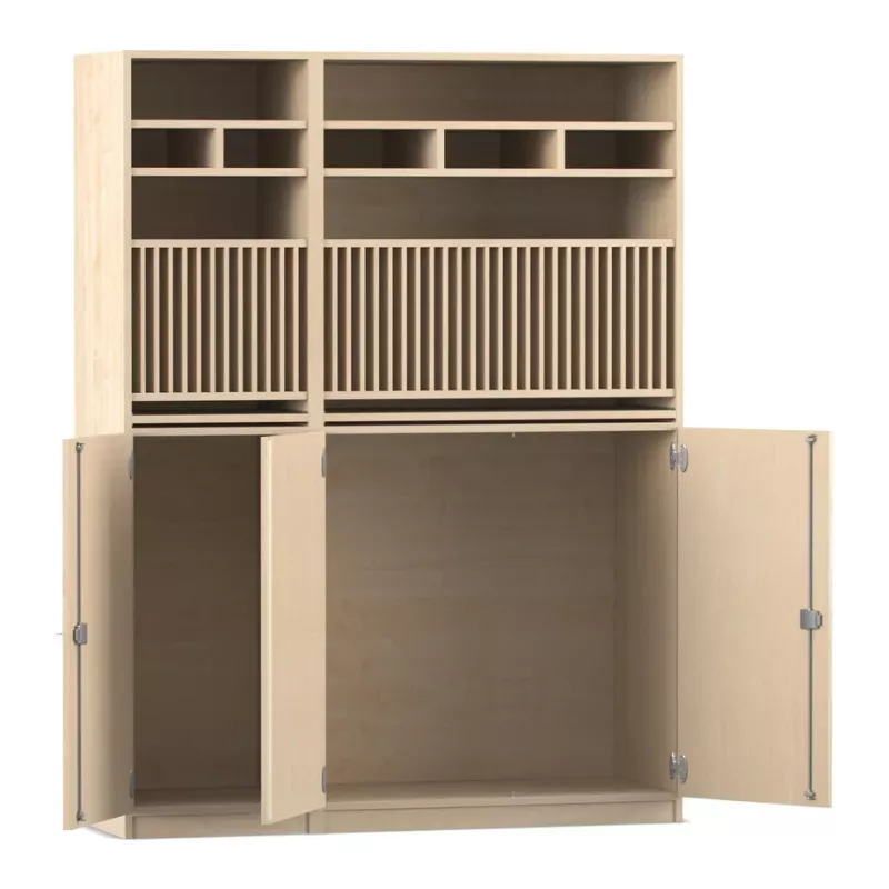Küchenkupfer, Küchenunterschrank, Schubladentrenner, Holzregal, Küchenschrank mit Türen