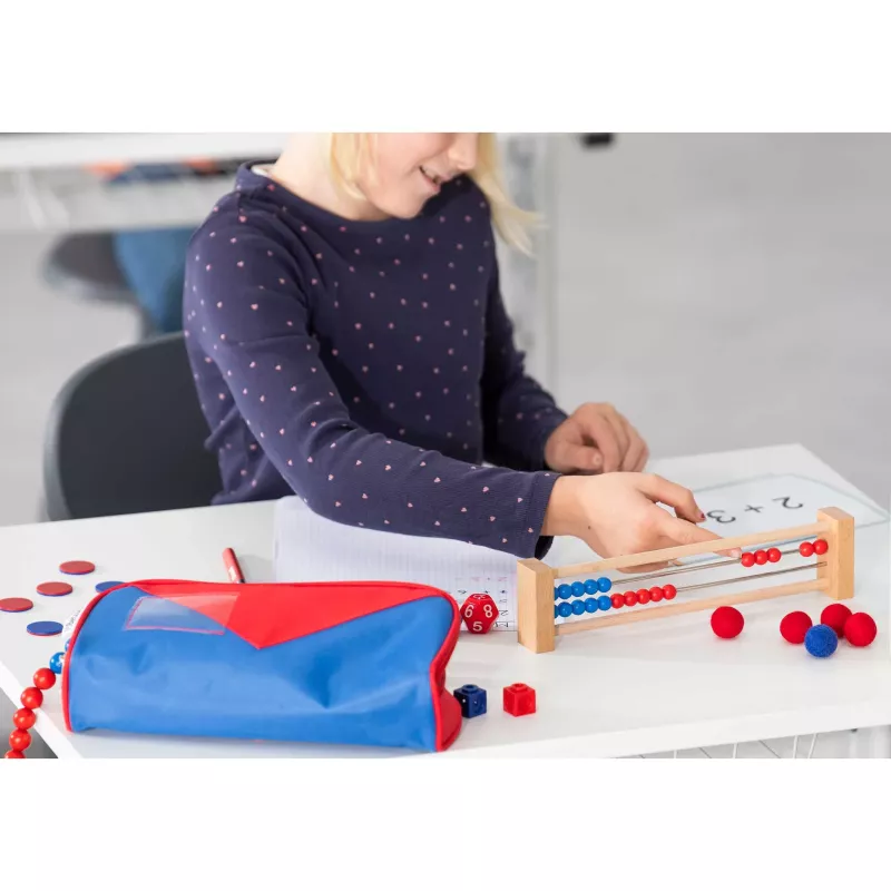 Kinder-ABC-Rechenschieber, Abakus, Würfel, Perlen, Schultaschenzubehör