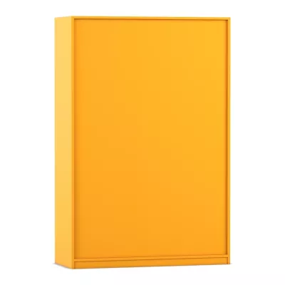 Schrank, Wandregal, orange, Schubkastenfrei, Möbelfront