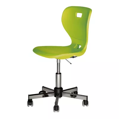 stuhl, büro stuhl, ergonomisch, grün, drehstuhl