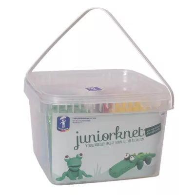 Kinderbastelset, Kunststoffbox, Aufbewahrungsbox, Juniornet, Krokodil