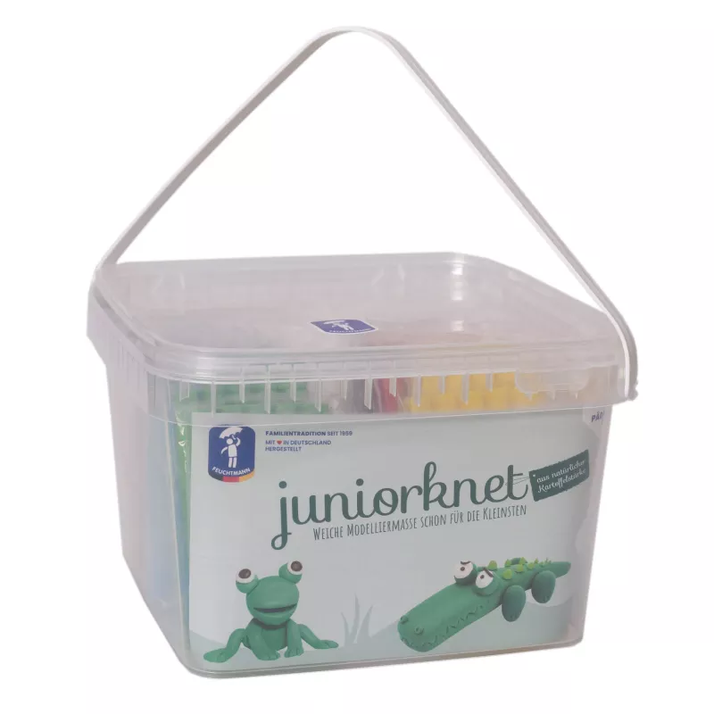 Kinderbastelset, Kunststoffbox, Aufbewahrungsbox, Juniornet, Krokodil