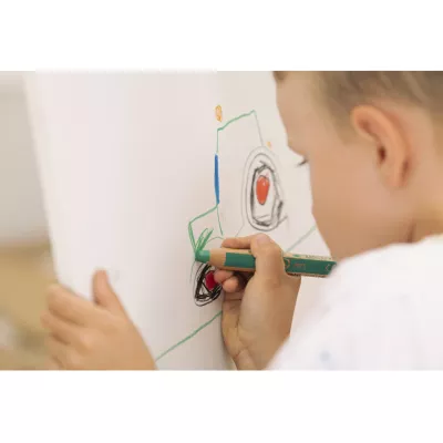 Kinderzeichnung, Kunstprojekt, Malstift, Wandmalerei, Grün