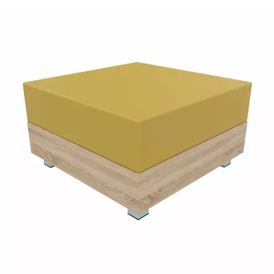 Sofa-Bank, Sofa, Möbel, Holzoptik, Gelb