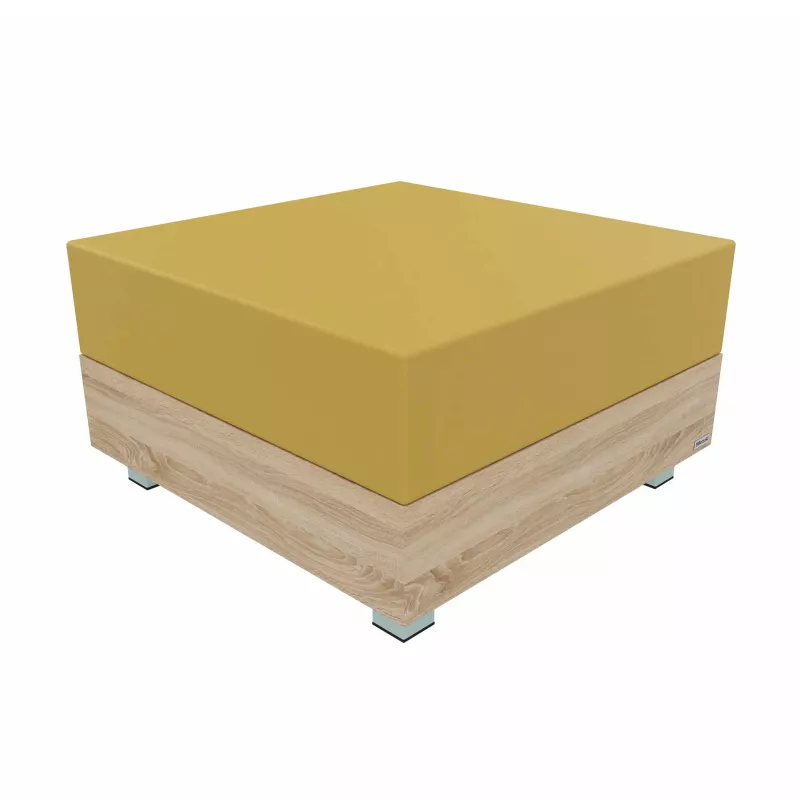 Sofa-Bank, Sofa, Möbel, Holzoptik, Gelb