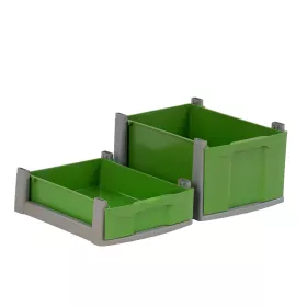 treeNside Box mit grauem Rahmen flache Box in Grün