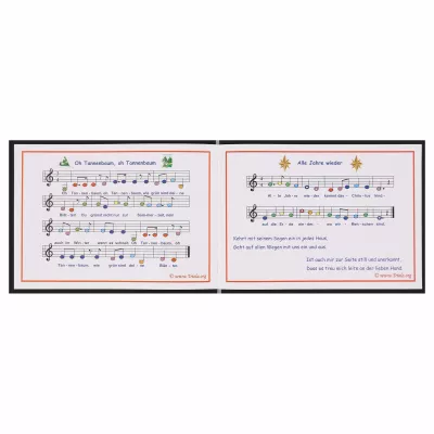 Kinderlieder, Notenblatt, Musiknotenschrift, Gedrucktes Liedblatt, Kinderbuch