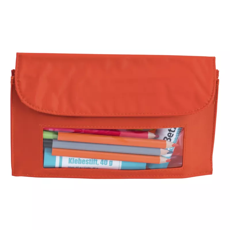 Schultasche, Kunst-Set, Orange, Stiftetasche, Fensterfach