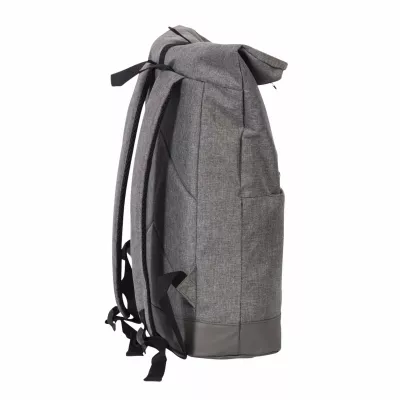 Rucksack, Grau, Rucksack mit Rolltop, Sportsack, Material Mischgewebe
