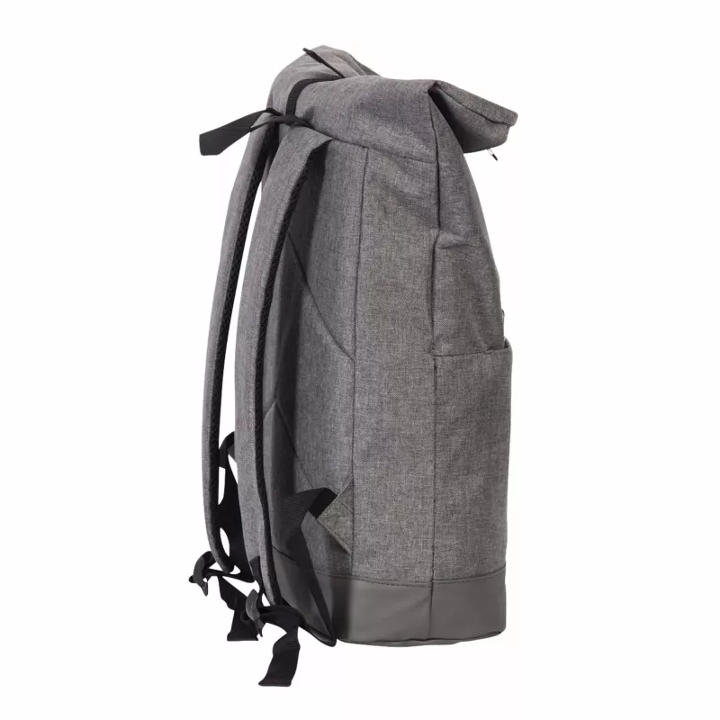 Rucksack, Grau, Rucksack mit Rolltop, Sportsack, Material Mischgewebe