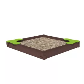 Sandkasten mit 2 Sitzauflagen