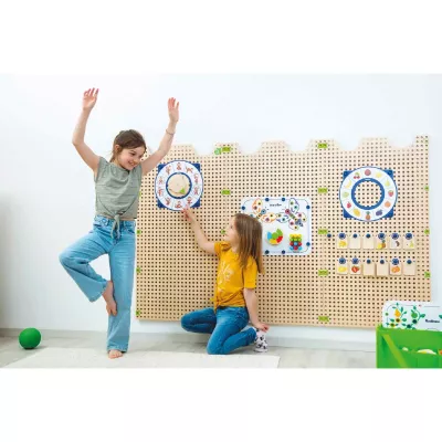 Kreativwand, Korkwand, Sensorboard, Spielzeugplatte, Kinderwand