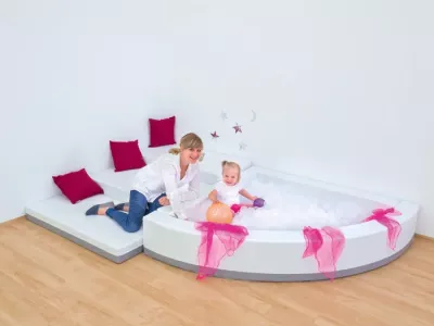 Kinderbadewanne, Wohlergehen, Badespiel, Spiegelnde Oberfläche, Rosa Dekoration