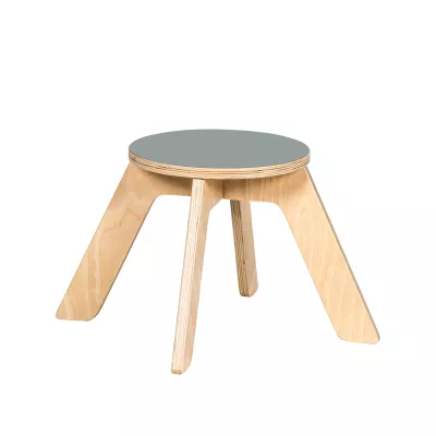 Beistelltisch, Holz, Rund, Oberfläche aus Glas?, Vierbeiniger Tisch