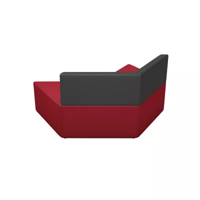 Sofa, Ecksofa, Rot, Grau, Modulares Design
