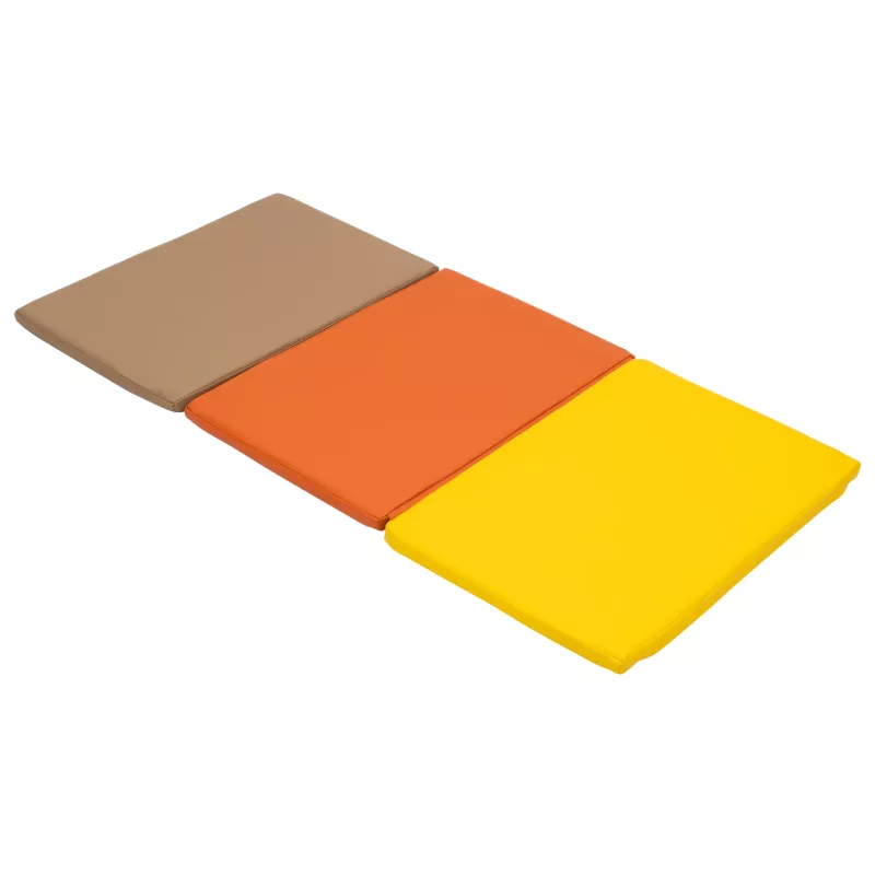 Sitzkissen, Sitzauflage, Pastellfarben, Mehrfaches Kissen, Gelb-Orange-Braun