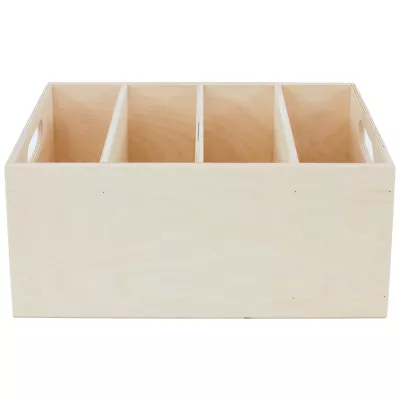 Holzbox, Aufbewahrungsbox, Schubladenbox, Holzbox mit Fächern, Kastchen