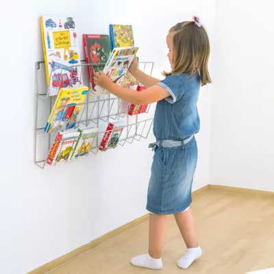 Kinderbuch, Bücherregal, Magazinhalter, Lesekorb, Kinderzimmer