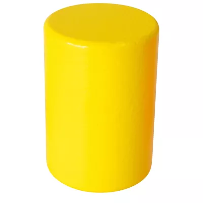 farbe, gelb, zylinder, schaum, block