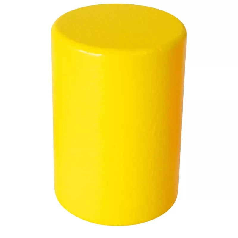 farbe, gelb, zylinder, schaum, block