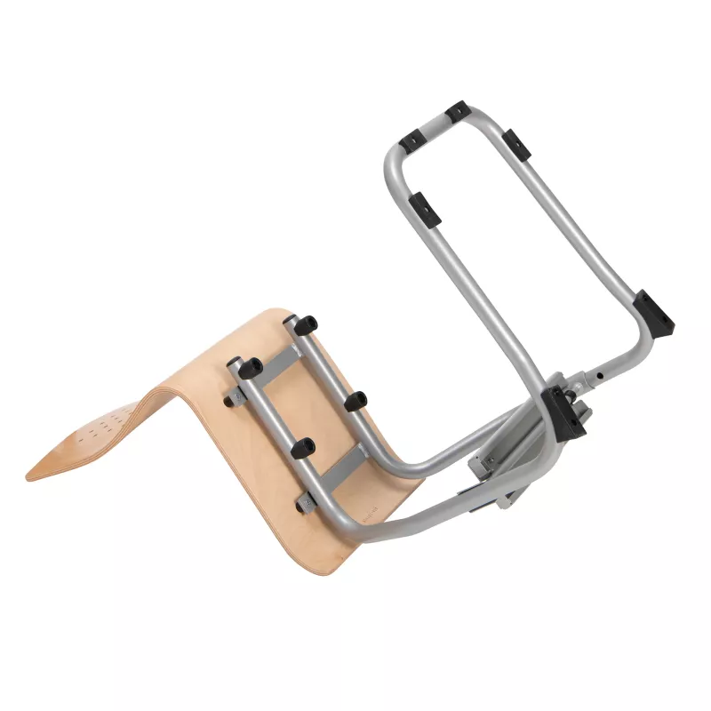 rollator, walker, faltbar, aluminium, holzsitz