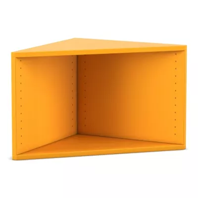 Abschlussregal eckig - Höhe: 41,4 cm